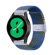 Huawei Watch 5 - 42mm - Geflochtenes Nylonarmband - Gr&uuml;n / blau