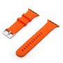 Gummi-Sportarmband mit Schnalle - Orange - Geeignet f&uuml;r Apple Watch 38mm / 40mm / 41mm