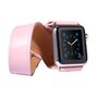 Kakapi Double Strap Armband - Pink - Geeignet f&uuml;r Apple Watch 38mm / 40mm / 41mm