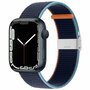 Nylonband mit Clipverschluss - Marineblau - Geeignet f&uuml;r Apple Watch 42mm / 44mm / 45mm / 49mm