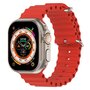Armband Ocean - Rot - Geeignet f&uuml;r Apple Watch 42mm / 44mm / 45mm / 49mm