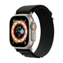 Alpine Loop Armband - Schwarz - Geeignet f&uuml;r Apple Watch 42mm / 44mm / 45mm / 49mm