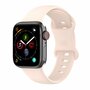 Silikon-Sportband - Sand Pink - Gr&ouml;&szlig;e: S/M - Passend f&uuml;r Apple Watch 42mm / 44mm / 45mm / 49mm