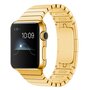 Gliederarmband Edelstahlband - Gold - Geeignet f&uuml;r Apple Watch 42mm / 44mm / 45mm / 49mm