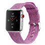 Leinenarmband - Lila - Geeignet f&uuml;r Apple Watch 42mm / 44mm / 45mm / 49mm