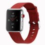 Canvas-Armband - Rot - Geeignet f&uuml;r Apple Watch 42mm / 44mm / 45mm / 49mm