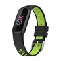 Fitbit Luxe - Silikon-Sportband - Gr&ouml;&szlig;e: Large - Schwarz + Neongr&uuml;n