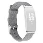 Fitbit Inspire 1 / HR / Ace 2 Canvas-Armband - Gr&ouml;&szlig;e: Gro&szlig; - Hellgrau
