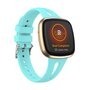 Fitbit Versa 3 &amp; 4 / Sense 1 &amp; 2 - Sportband Teardrop Design - Gro&szlig; - Hellblau