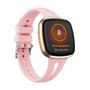 Fitbit Versa 3 &amp; 4 / Sense 1 &amp; 2 - Sportband Teardrop Design - Klein - Pink