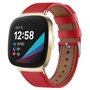 Fitbit Versa 3/4 &amp; Sense 1/2 Lederband - Rot