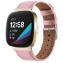 Fitbit Versa 3/4 &amp; Sense 1/2 Lederband - Rosa