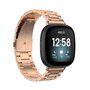 Fitbit Versa 3 / Sense 1 Metallgliederarmband - Ros&eacute;gold