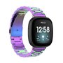 Fitbit Versa 3/4 &amp; Sense 1/2 Metall-Gliederarmband - Multicolour