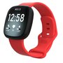 Fitbit Versa 3 &amp; 4 / Sense 1 &amp; 2 Sportarmband - Rot - Gr&ouml;&szlig;e: M/L