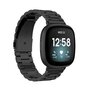 Fitbit Versa 3/4 &amp; Sense 1/2 Metallgliederband - Schwarz