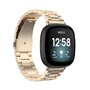 Fitbit Versa 3/4 &amp; Sense 1/2 Metallgliederarmband - Champagner Gold