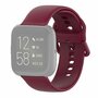 Fitbit Versa 1 / 2 &amp; Lite Silikon-Sportband mit Schnallenverschluss - Weinrot - Gr&ouml;&szlig;e: Large