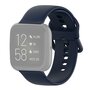 Fitbit Versa 1 / 2 &amp; Lite Silikon-Sportband mit Schnallenverschluss - Dunkelblau - Gr&ouml;&szlig;e: Large