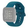 Fitbit Versa 1 / 2 &amp; Lite Silikon-Sportband mit Schnallenverschluss - Blau - Gr&ouml;&szlig;e: Large