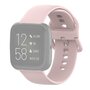 Fitbit Versa 1 / 2 &amp; Lite Silikon-Sportband mit Schnallenverschluss - Pink - Gr&ouml;&szlig;e: Large