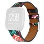 Fitbit Versa 1 / 2 &amp; Lite Lederband - Blumendruck