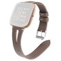 Fitbit Versa 1 / 2 &amp; Lite Armband TPU Leder - Kastanienbraun