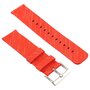 Canvas Band Fitbit Versa 1 / 2 &amp; Lite - Rot / Silber