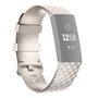 Fitbit Charge 3 &amp; 4 Silikonband mit Diamantmuster - Gr&ouml;&szlig;e: Klein - Champagner Gold