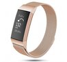 Fitbit Charge 3 &amp; 4 milanaise Armband - Gr&ouml;&szlig;e: Gro&szlig; - Champagner Gold