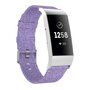 Fitbit Charge 3 &amp; 4 Nylonband - Hell lila