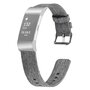 Fitbit Charge 2 Canvas-Armband - Gr&ouml;&szlig;e: Gro&szlig; - Grau