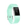 Fitbit Charge 2 Silikonband - Gr&ouml;&szlig;e: Klein - Cyan