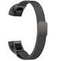 FitBit Alta HR - Milanaise-Armband - Gr&ouml;&szlig;e: Gro&szlig; - Schwarz