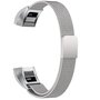 FitBit Alta HR Milanaise-Armband - Gr&ouml;&szlig;e: Gro&szlig; - Silber