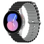 Samsung Galaxy Watch 4 - 40mm &amp; 44mm - Ocean Style Armband - Schwarz/Grau