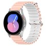 Samsung Galaxy Watch 4 - 40mm &amp; 44mm - Ocean Style Armband - Hellrosa / wei&szlig;