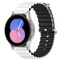 Samsung Galaxy Watch 4 - 40mm &amp; 44mm - Ocean Style Armband - Wei&szlig;/Schwarz