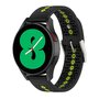 Samsung Galaxy Watch 4 - 40mm &amp; 44mm - Dot Pattern Armband - Schwarz mit gelb