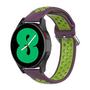 Samsung Galaxy Watch 4 - 40mm / 44mm - Silikon-Sportarmband mit Schnalle - Lila + Gr&uuml;n