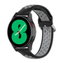 Samsung Galaxy Watch 4 - 40mm / 44mm - Silikon-Sportarmband mit Schnalle - Schwarz + Grau