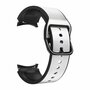 Samsung Galaxy Watch 4 - 40mm &amp; 44mm - 2 in 1 Silikon/Lederband - Grau