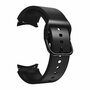 Samsung Galaxy Watch 4 - 40mm &amp; 44mm - 2 in 1 Silikon/Lederband - Schwarz