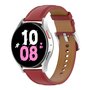 Samsung Galaxy Watch 4 - 40mm / 44mm - Luxus-Lederarmband - Bordeaux