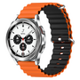 Samsung Galaxy Watch 4 Classic - 42mm &amp; 46mm - Ocean Style Armband - Orange / schwarz