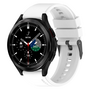 Samsung Galaxy Watch 4 Classic - 42mm &amp; 46mm - Silikon Schnallenarmband - Wei&szlig;
