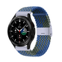 Samsung Galaxy Watch 4 Classic - 42mm / 46mm - Geflochtenes Armband - Gr&uuml;n / Blau
