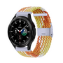 Samsung Galaxy Watch 4 Classic - 42mm / 46mm - Geflochtenes Armband - Gelb / Orange