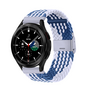 Samsung Galaxy Watch 4 Classic - 42mm / 46mm - Geflochtenes Armband - Blau / Wei&szlig;