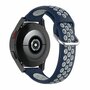 Samsung Galaxy Watch 4 Classic - 42mm &amp; 46mm - Silikon-Sportarmband mit Schnalle - Dunkelblau + Grau